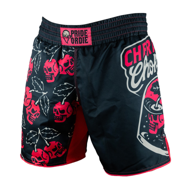 Pride Or Die Cherry Choke MMA Shorts - Black